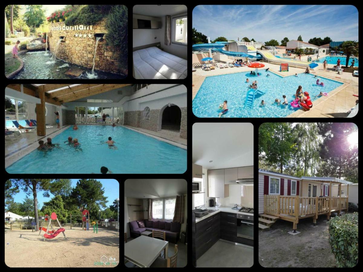 MOBIL-HOME 4 6 Personnes 2 CHAMBRES Camping Le Bois Dormant Saint-Jean-de-Monts Extérieur photo